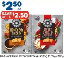 Foodland Red Rock Deli Flavoured Crackers offer