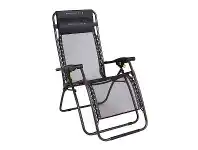 BCF Wanderer Reclining Mesh Lounger 65.5x92.5x93cm Adjustable Grey @ Club Bcf offer