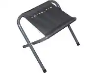BCF Wanderer Flat Fold Stool 40x31x33cm Portable Charcoal Grey offer