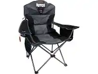 BCF NRL Panthers Camp Chair 91x60x103cm Insulated Colourblock Dark Grey and Black offer