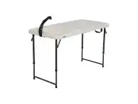 BCF Lifetime Filleting Table with Tap and Sink 61.3x124.7x48,61&73cm Easy To Clean White offer