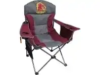 BCF NRL Broncos Camp Chair 103x91x61cm Insulated Colourblock Dark Grey and Red offer