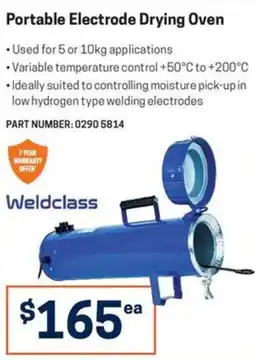 Blackwoods Portable Electrode Drying Oven Weldclass offer