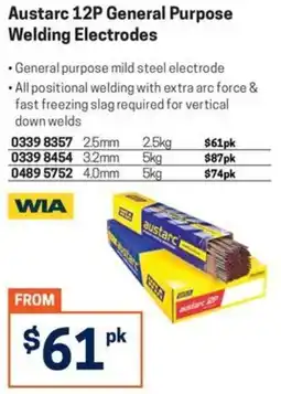 Blackwoods Austarc 12P General Purpose Welding Electrodes offer