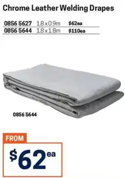 Blackwoods Chrome Leather Welding Drapes offer