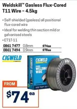 Blackwoods Weldskill Gasless Flux-Cored T11 Wire offer