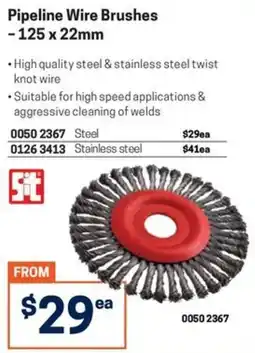 Blackwoods Pipeline Wire Brushes offer