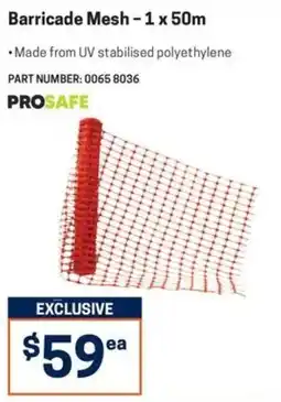 Blackwoods Barricade Mesh - 1 x 50m PROSAFE offer