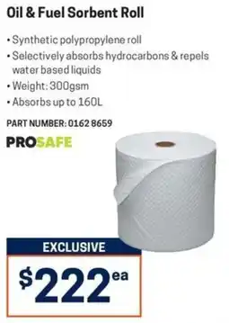 Blackwoods Oil & Fuel Sorbent Roll PROSAFE offer