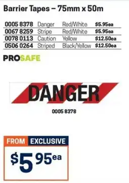 Blackwoods Danger Tape offer