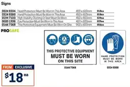 Blackwoods Prosafe This Protective Equipment Must Be Worn On Site offer