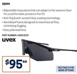 Blackwoods apex uvex offer