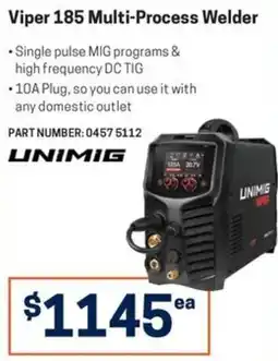 Blackwoods Viper 185 Multi-Process Welder Unimig offer