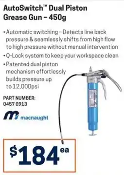 Blackwoods AutoSwitch™ Dual Piston Grease Gun - 450g offer