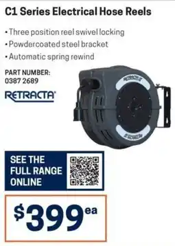 Blackwoods C1 Series Electrical Hose Reels Retracta offer