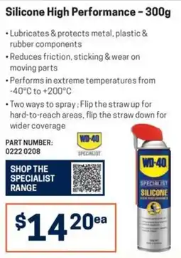Blackwoods WD-40 Specialist Silicone High Performance offer