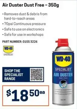 Blackwoods WD-40 Specialist Air Duster Dust Free offer