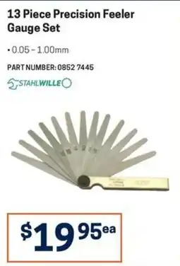Blackwoods 13 Piece Precision Feeler Gauge Set Stahlwille offer