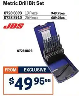 Blackwoods JBS Metric Drill Bit Set offer
