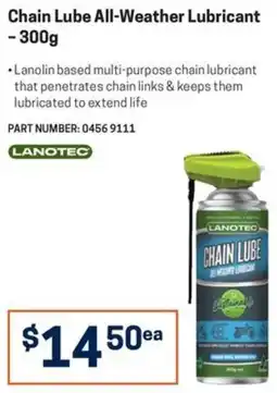 Blackwoods Chain Lube All-Weather Lubricant offer