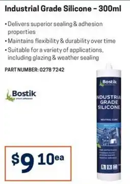 Blackwoods Industrial Grade Silicone - 300ml Bostik offer