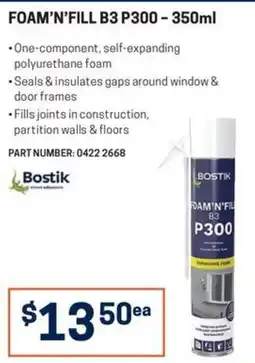 Blackwoods Bostik Foam'n'Fill B3 P300 offer