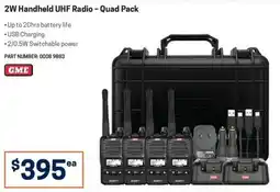 Blackwoods 2W Handheld UHF Radio - Quad Pack offer