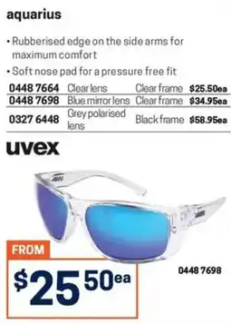 Blackwoods aquarius uvex sunglasses offer