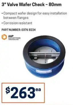 Blackwoods 3" Valve Wafer Check - 80mm offer