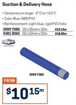Blackwoods Suction & Delivery Hose TIXON offer