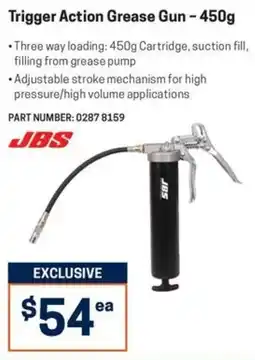 Blackwoods Trigger Action Grease Gun - 450g JBS offer