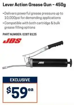 Blackwoods Lever Action Grease Gun - 450g JBS offer