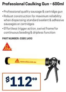 Blackwoods Professional Caulking Gun - 600ml Sika offer