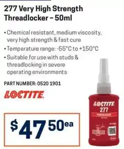 Blackwoods Loctite 277 Very High Strength Threadlocker offer