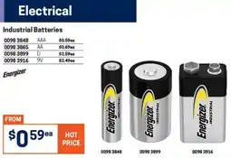 Blackwoods Energizer Industrial Batteries offer