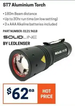 Blackwoods ST7 Aluminium Torch by Ledlenser offer