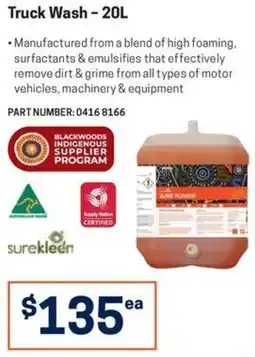 Blackwoods Truck Wash - 20L Sure Power offer