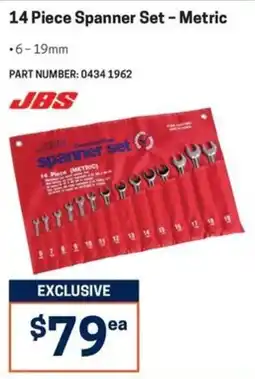 Blackwoods JBS 14 Piece Spanner Set - Metric offer