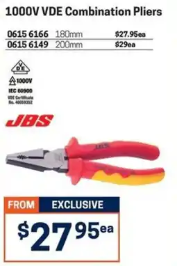 Blackwoods 1000V VDE Combination Pliers JBS offer