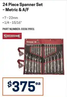 Blackwoods Siochrome 24 Piece Spanner Set - Metric & A/F offer