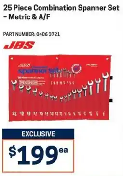 Blackwoods JBS 25 Piece Combination Spanner Set - Metric & A/F offer