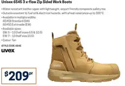 Blackwoods Unisex 6545 3 x-flow Zip Sided Work Boots uvex offer