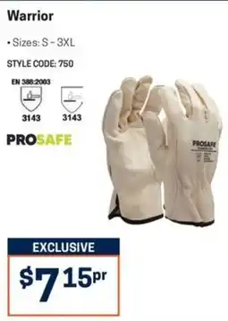 Blackwoods Warrior PROSAFE gloves offer