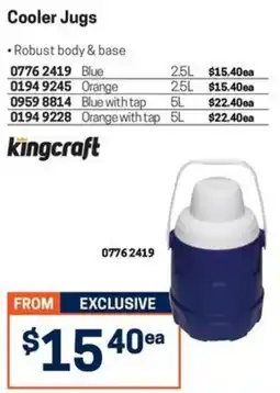 Blackwoods Cooler Jugs kingcraft offer