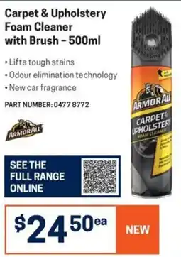 Blackwoods Carpet & Upholstery Foam Cleaner with Brush offer