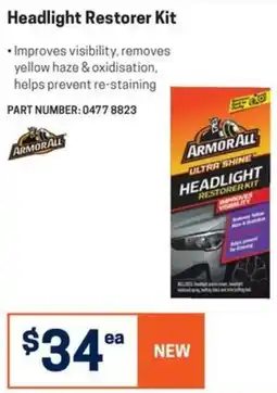 Blackwoods Armorall Headlight Restorer Kit offer