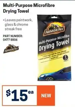 Blackwoods Armor All Multi-Purpose Microfibre Drying Towel offer
