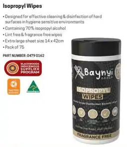 Blackwoods Isopropyl Wipes offer