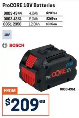 Blackwoods ProCORE 18V Batteries Bosch offer