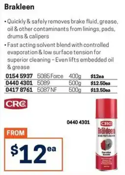 Blackwoods CRC Brakleen offer